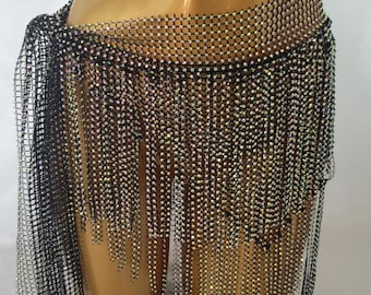 Rhinestone Belly Dance Hip Scarf/Dancing waist decoration/Costume Accessory/Carnival Waist accessory/bling bling hip scarf
