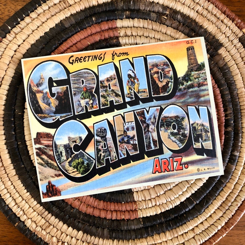 Grand Canyon Retro Postcard image 1