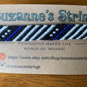 Thin Blue Line Friendship Bracelet 2024 www.alhudapk