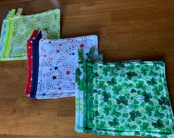 SET OF THREE (3) | Pot holders  | Hot Pads | Handmade | Kitchen Accessories | Free shipping |