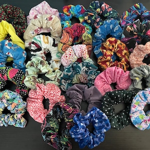 Scrunhie | ONE (1) Scrunchie | Make your own pack | Adult Sized | Cotton | handmade | hair tie | Mix and Match | free shipping in U.S. |