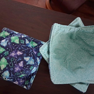 Bowl Cozy | Set of four (4) | Medium Sized | Soup Bowl Sized | Sewn | Handmade | 100% cotton | Free U.S. Shipping