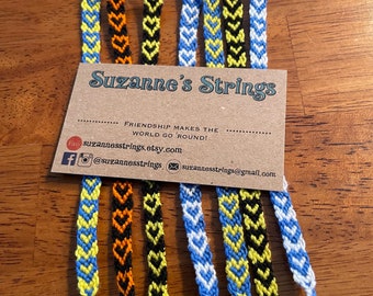 Pulseira da amizade em formato de coração personalizável - você escolhe as cores! - uma (1) pulseira