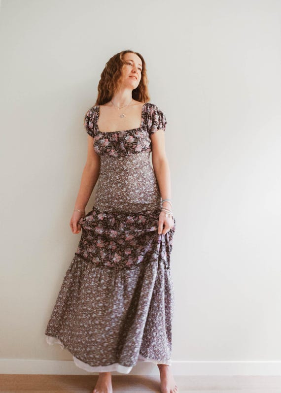 long maxi bridesmaid dresses BABARONI Chiffon Stormy Bridesmaid Dresses V-neck Floor-length Sleeveless  Pocket A-line