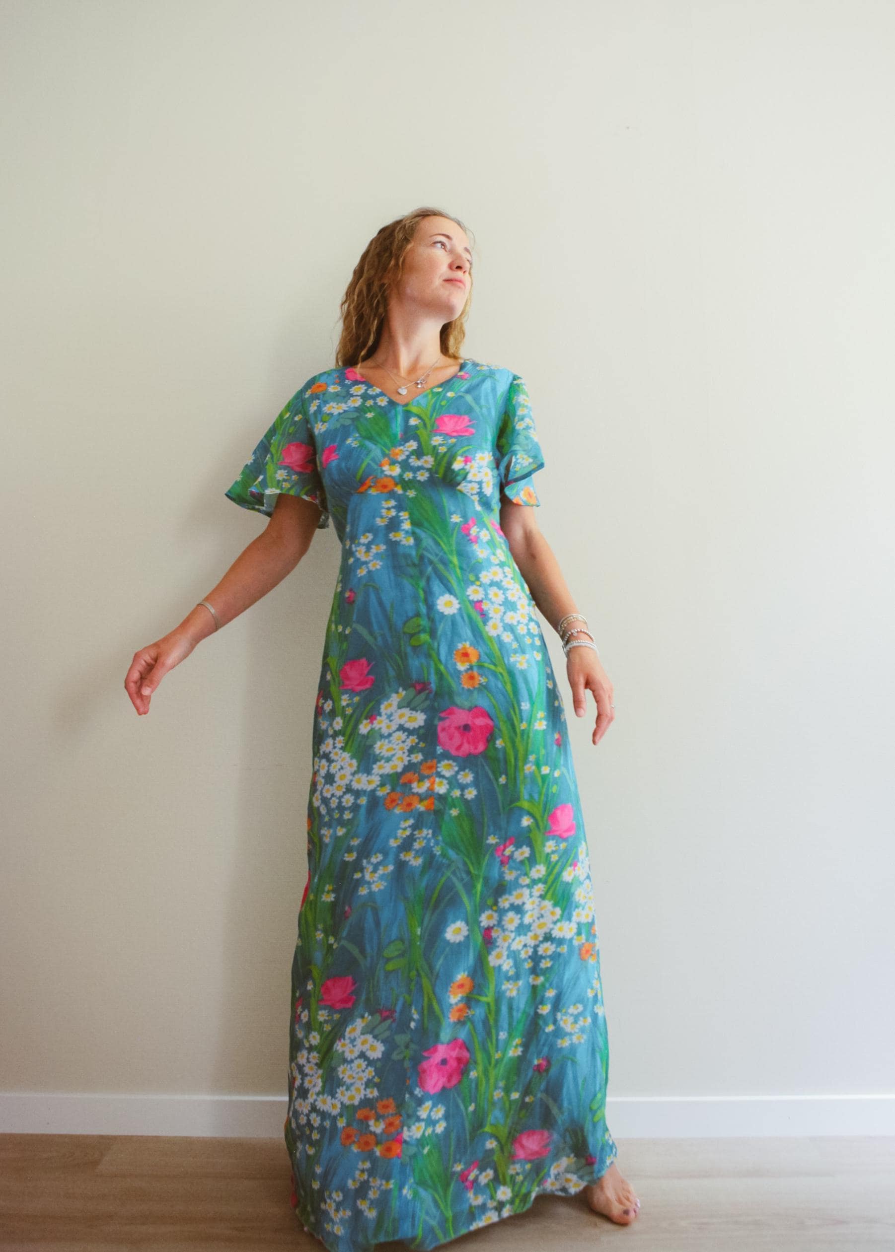 Turquoise Boho Maxi Dress - Etsy