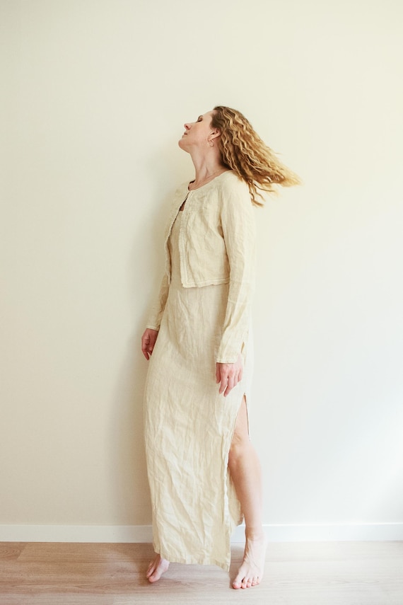 long sleeve open back maxi dress Sofia Open Back Satin Maxi Dress