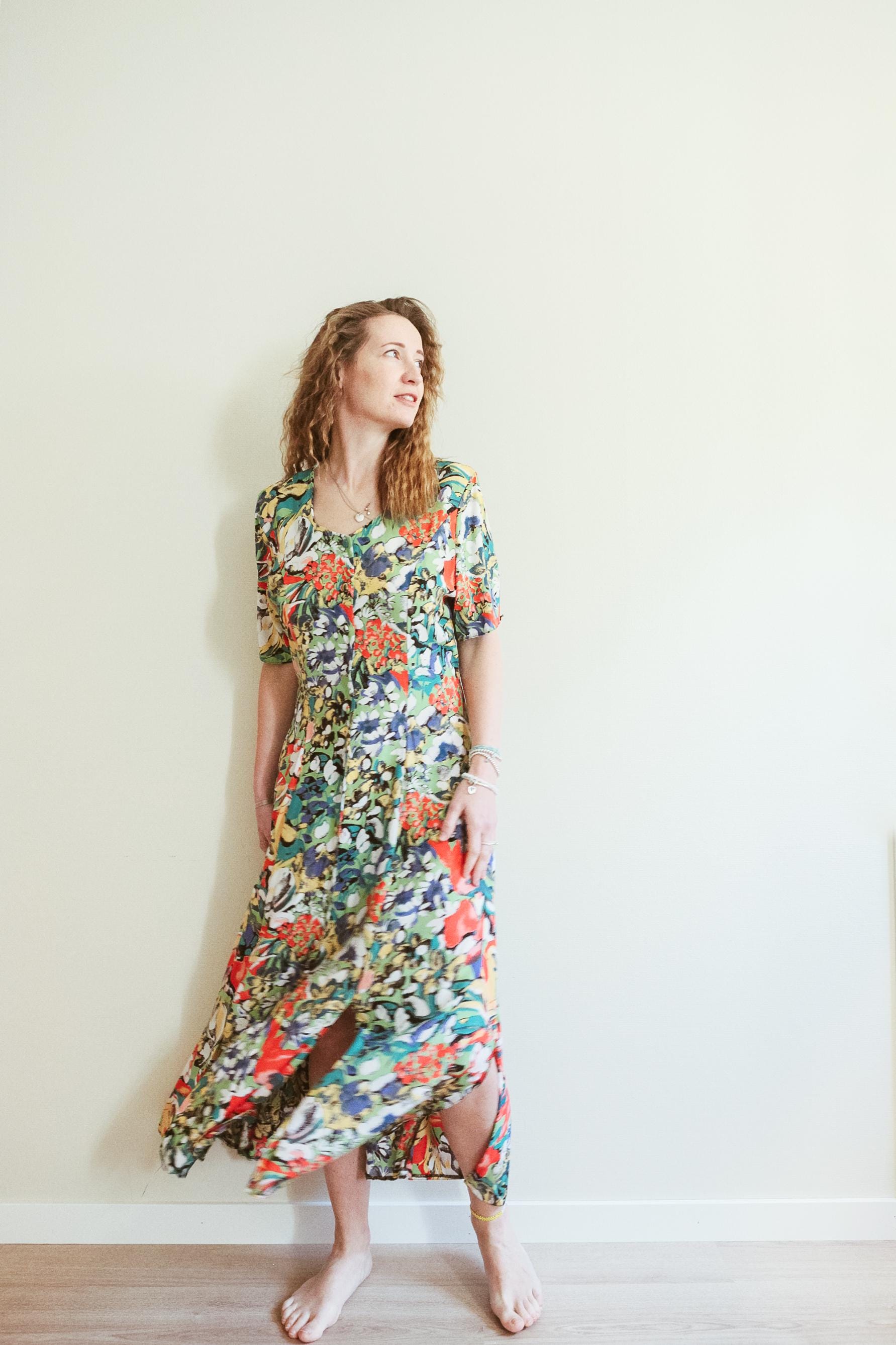 navy blue dress for baby girl 90S Classic Denim Button Maxi Dress-Grey/Blue main image 1