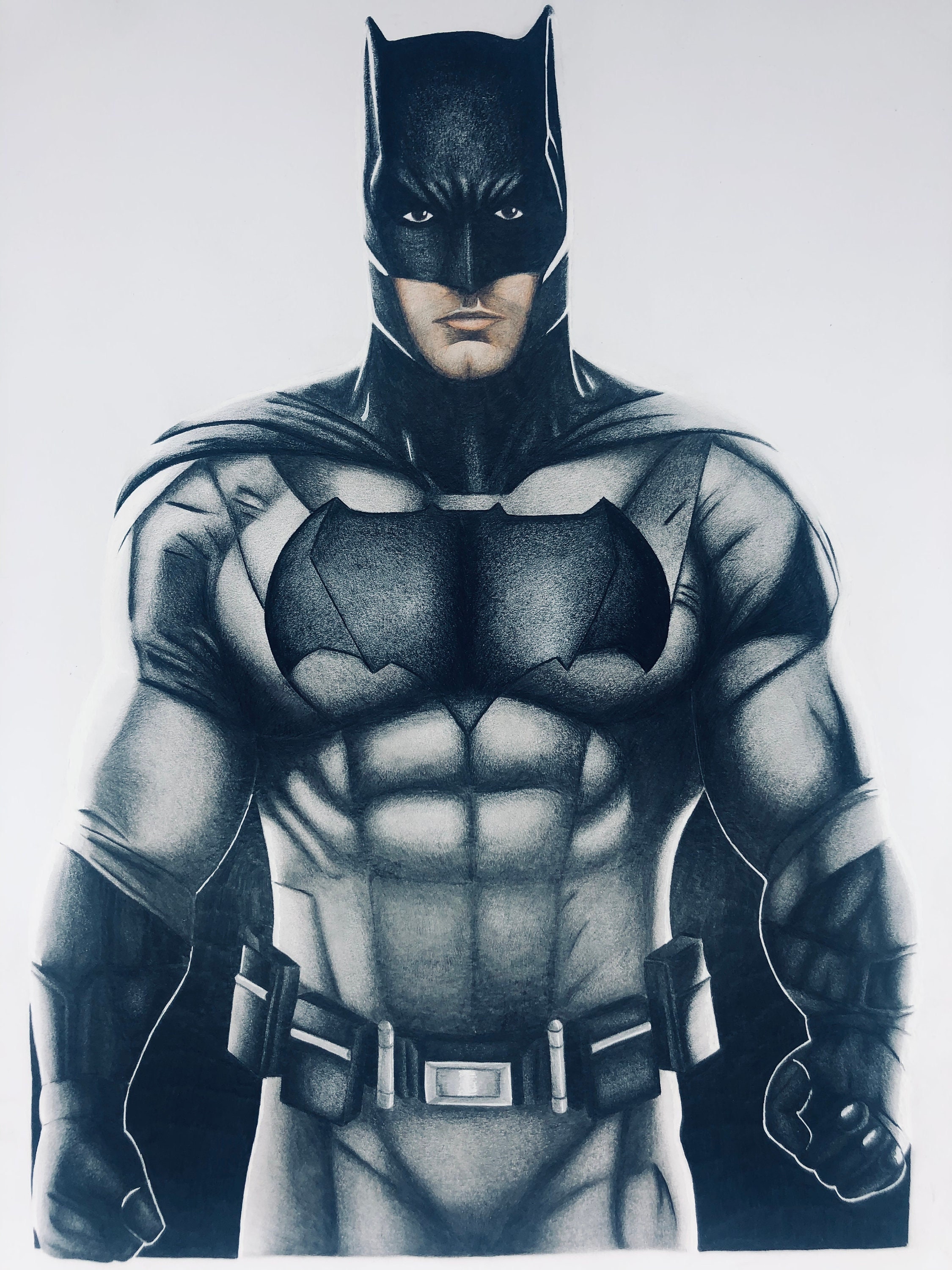 Batman Drawing A3 DC Comics - Etsy