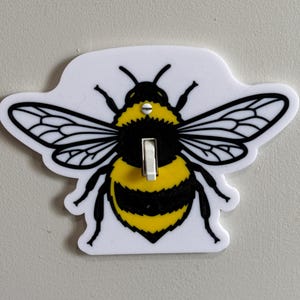 3D Printed Bumblebee Light Switch Cover – Unique Insect Home Decor