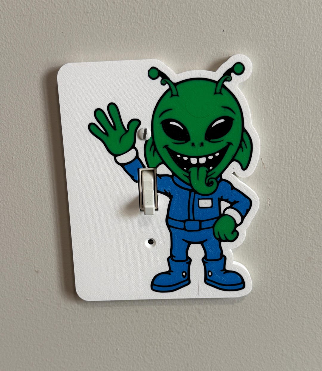 3d Printed Alien Light Switch Cover - Unique Decor - Etsy