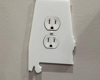 3d Printed State of Alabama Light Switch/Outlet Cover