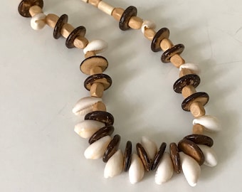 Collier de perles en bois, collier de perles, collier de perles en bois, collier de perles en bois, collier en bois perlé, collier en bois de bois, collier en bois de Boho,
