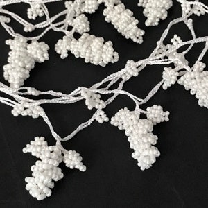 Collana all'uncinetto con perline, collana importante per le mamme, modello di perline di semi, gioielli con perline per San Valentino, modello di collana per accessorio per capelli,
