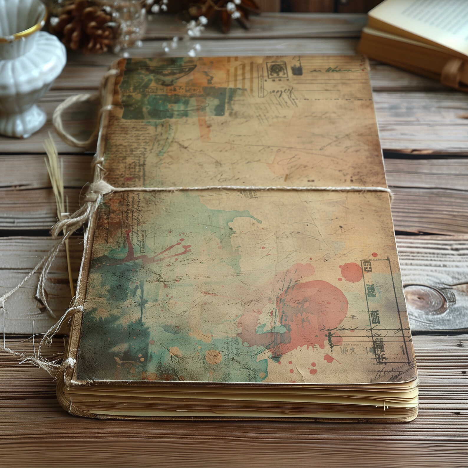 Dreamy Artifacts 12 Vintage Junk Journal Pages Antique Ephemera Collection Digital Illustration ...