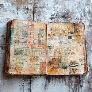 Urban Chaos 12 Junk Journal Pages Vintage-inspired DIY Scrapbooking ...