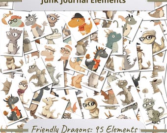 Adorable Dragon Illustrations Set Whimsical Characters With Hats And Scarves Perfect For Kids Crafts Nursery Decor Cute Dragons Scrapbook