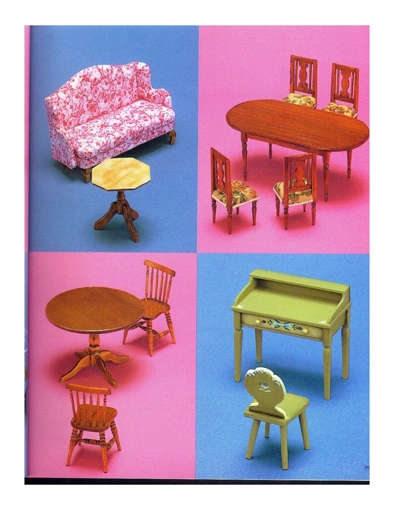 Miniature DIY Furniture Doll House Book Instant Download Etsy