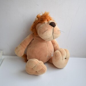 Vintage 15 "NICI Löwe große Plüsch Stofftier Kinder Kinderzimmer Zimmer Deutschland MCM Dekor Tierfigurine
