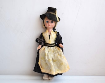 Hard Plastic DOLL ITALY Italian 1940s/50s Vintage Antique Doll's