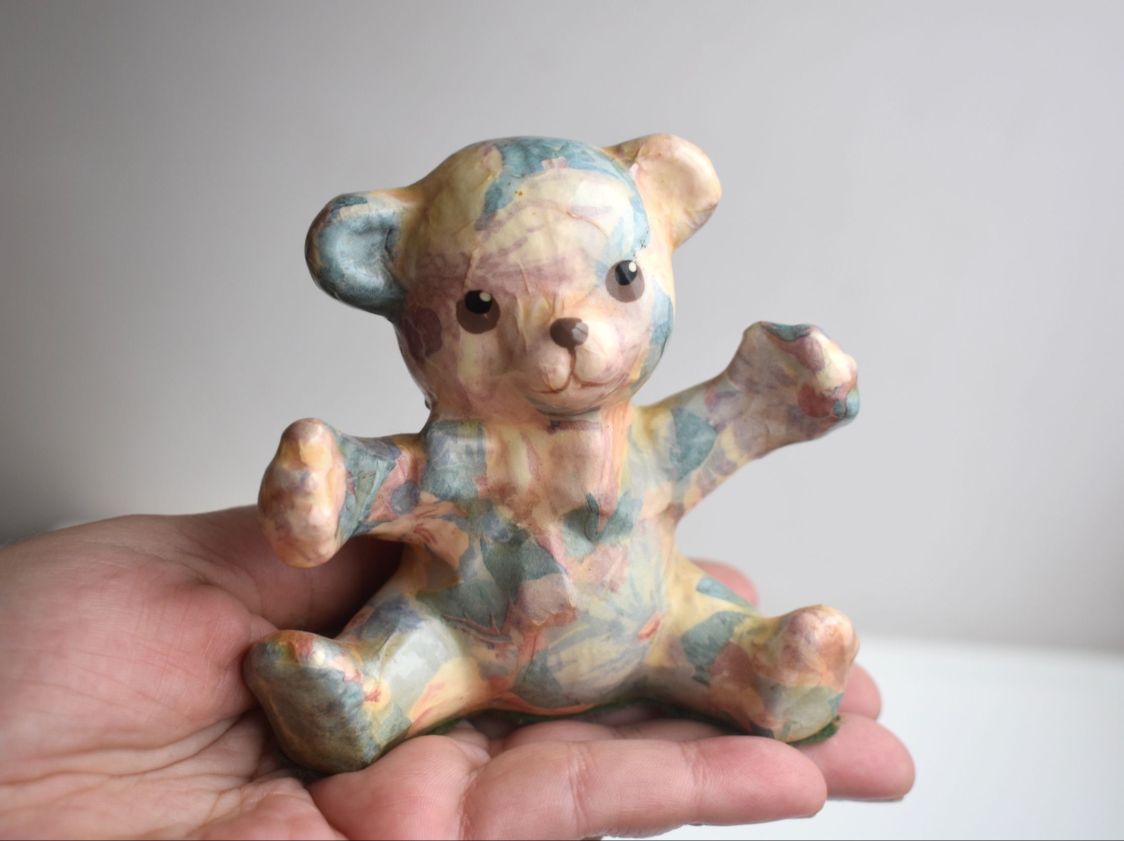 Vintage teddy bear porcelain figurines - Etsy 日本