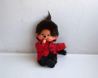 ヴィンテージ 70 年代 希少 モンチッチ 猿 瞬き目 ぬいぐるみ