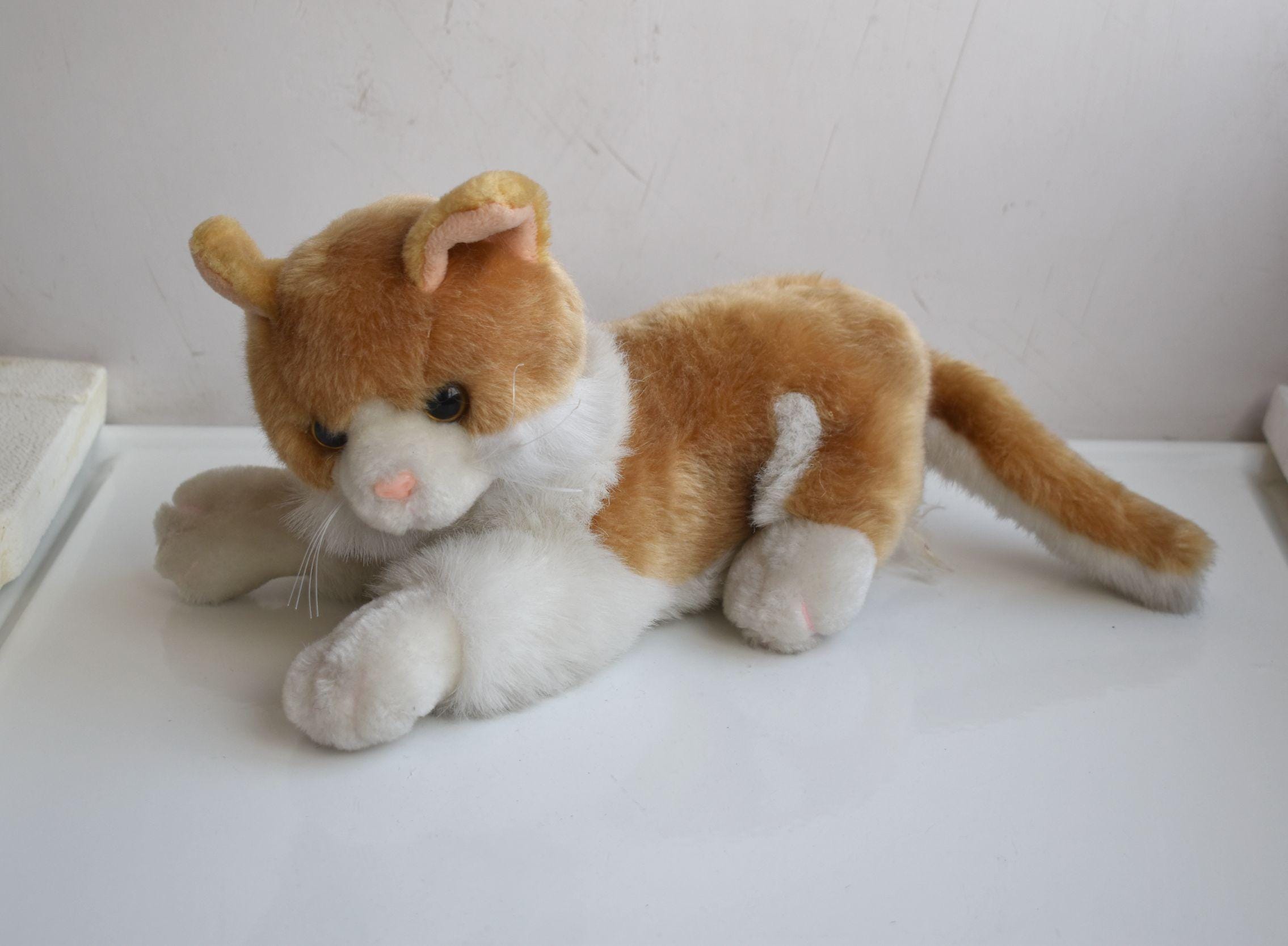 ヴィンテージ 13インチ 猫 子猫 ぬいぐるみ ソフトトイ ヨーロッパ