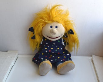 中国ヴィンテージ　ドール　木製　パペット人形 ヴィンテージ 14インチ ストリングパペット 木製 女の子人形 パペット