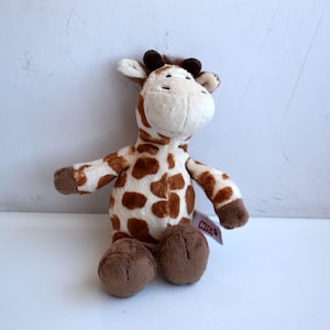 Vintage 8 "NICI Giraffe Wild Friends Collection Plüsch Stofftier Europäische Kinder Kinderzimmer MCM Dekor Tierfigurine