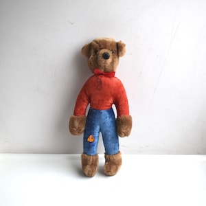 Vintage Rare 10&quot; Clemens Breuninger West Germany Advertising Teddy Bear Plush Stuffed Soft Toy European Kids Nursery MCM Animal Figurine