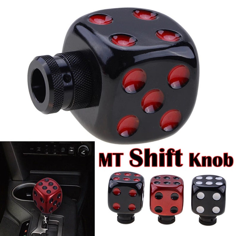 Car Modified Dice Gear Shift Knob Stick Lever Shifter Universal RED Gear Shift Knob Lever Car Modified Dice Gear Shift Knob Stick Lever Shifter Universal RED Gear Shift Knob Lever