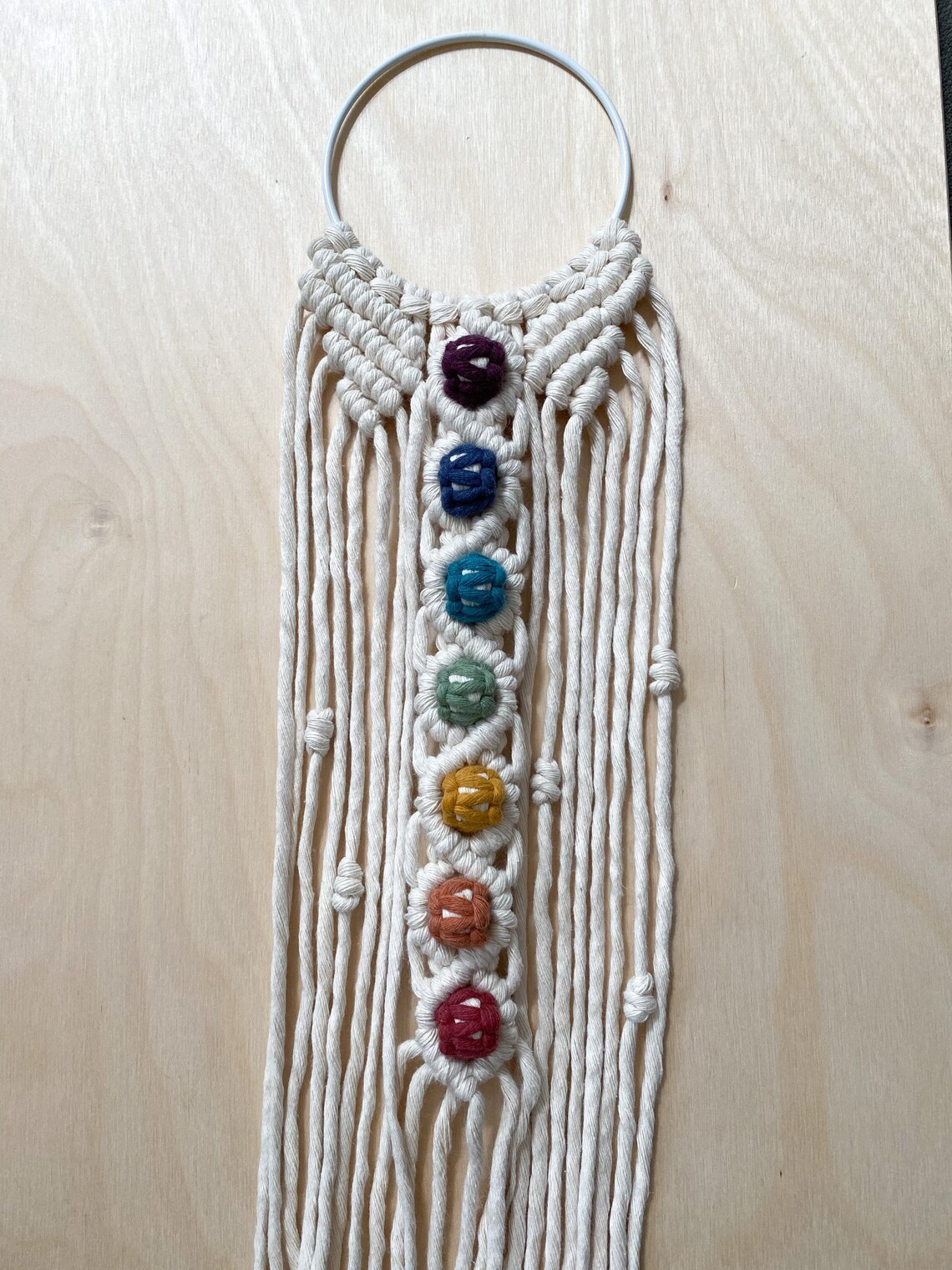 Chakra Macrame Wall Hanging Gift Idea Boho Decor Handmade Etsy