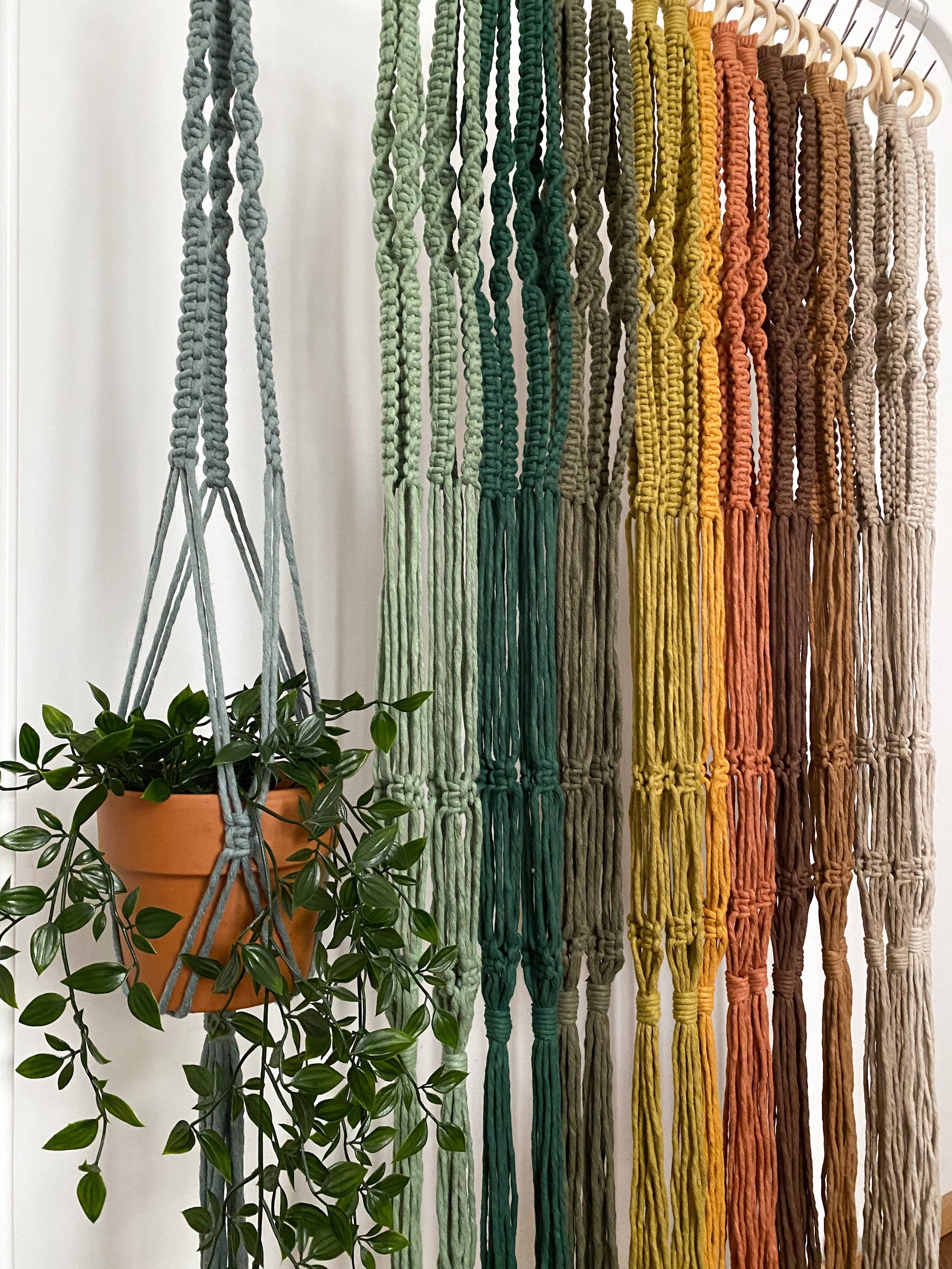 Large Multi-Color Macramé Plant Hanger – Kytras Keepers