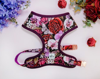 Schmetterling Blumen Hundegeschirr Weste / Rosen Blumen Hundegeschirr / Hundegeschirr Orchidee / Geschenk für Hund