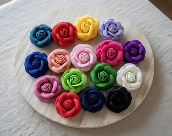 Accesorio de flor para collar de perro/Flor de rosa para collar de perro/Flor para collar de mascota/Flor de tela para collar/Accesorio para collar de perro/Perro de boda
