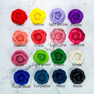 Dog Collar flower accessory/ Floral Dog collar rose flower/ pet Collar Flower/ Collar fabric Flower/ dog collar attachment/ wedding dog