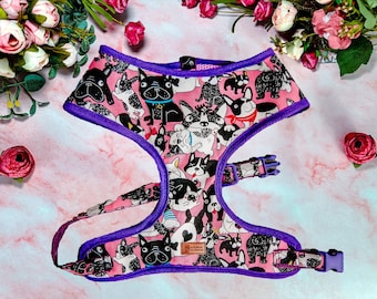 French bulldog harness/ Custom Frenchie harness/ Boston Terrier harness/ gift for Frenchie