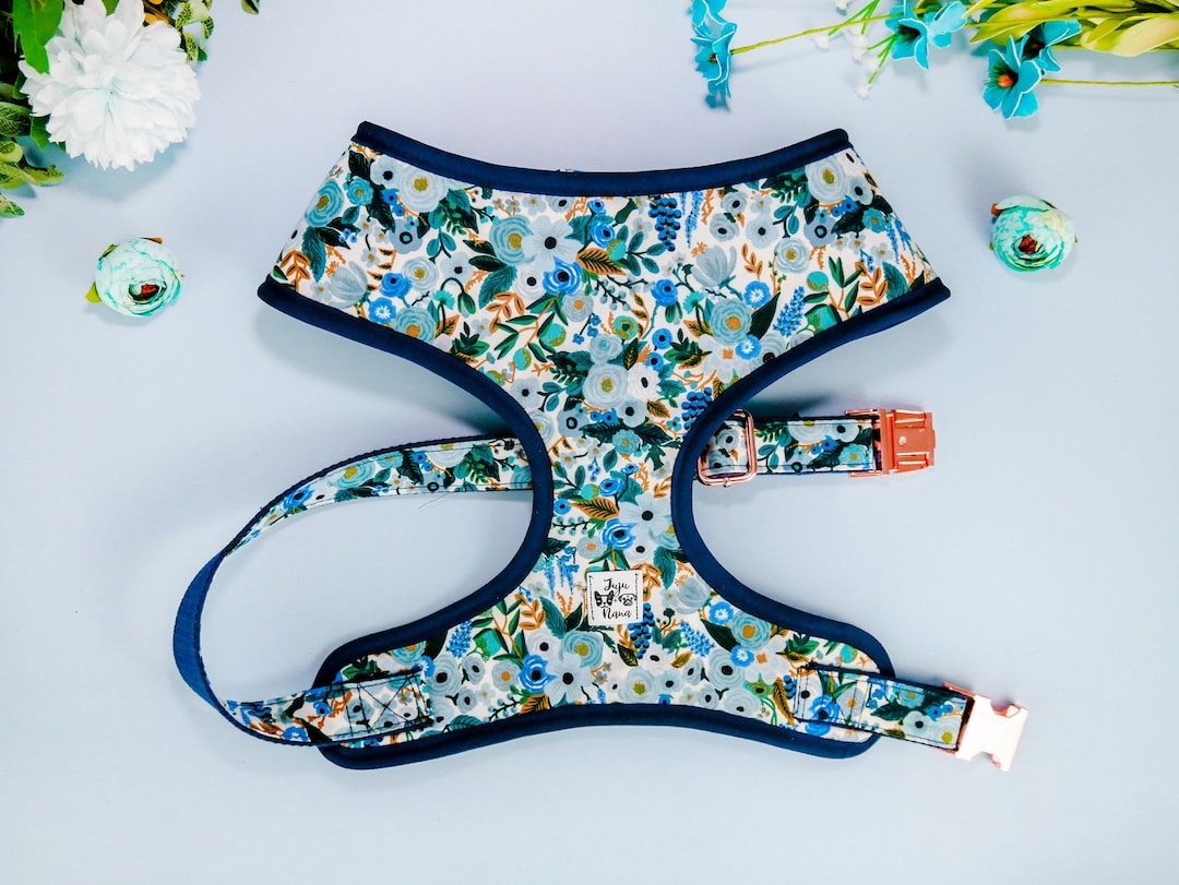 Spring Floral Dog Harness Vest/ Rifle Paper Co Flower Dog