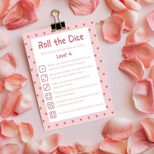 Dirty Valentines Roll the Dice Game for Couples Kicky Sex Game