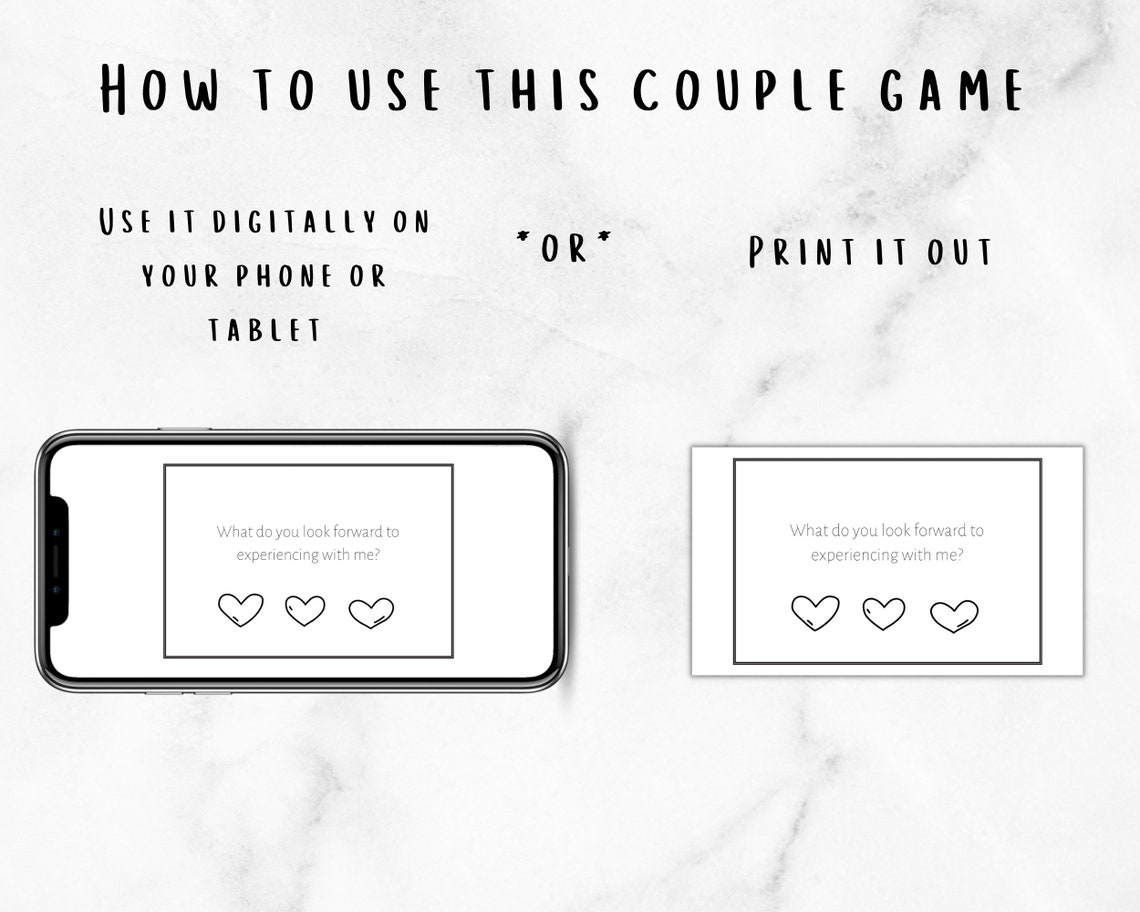 Printable Game for Couples Deep Questions That Will Strengthen Your