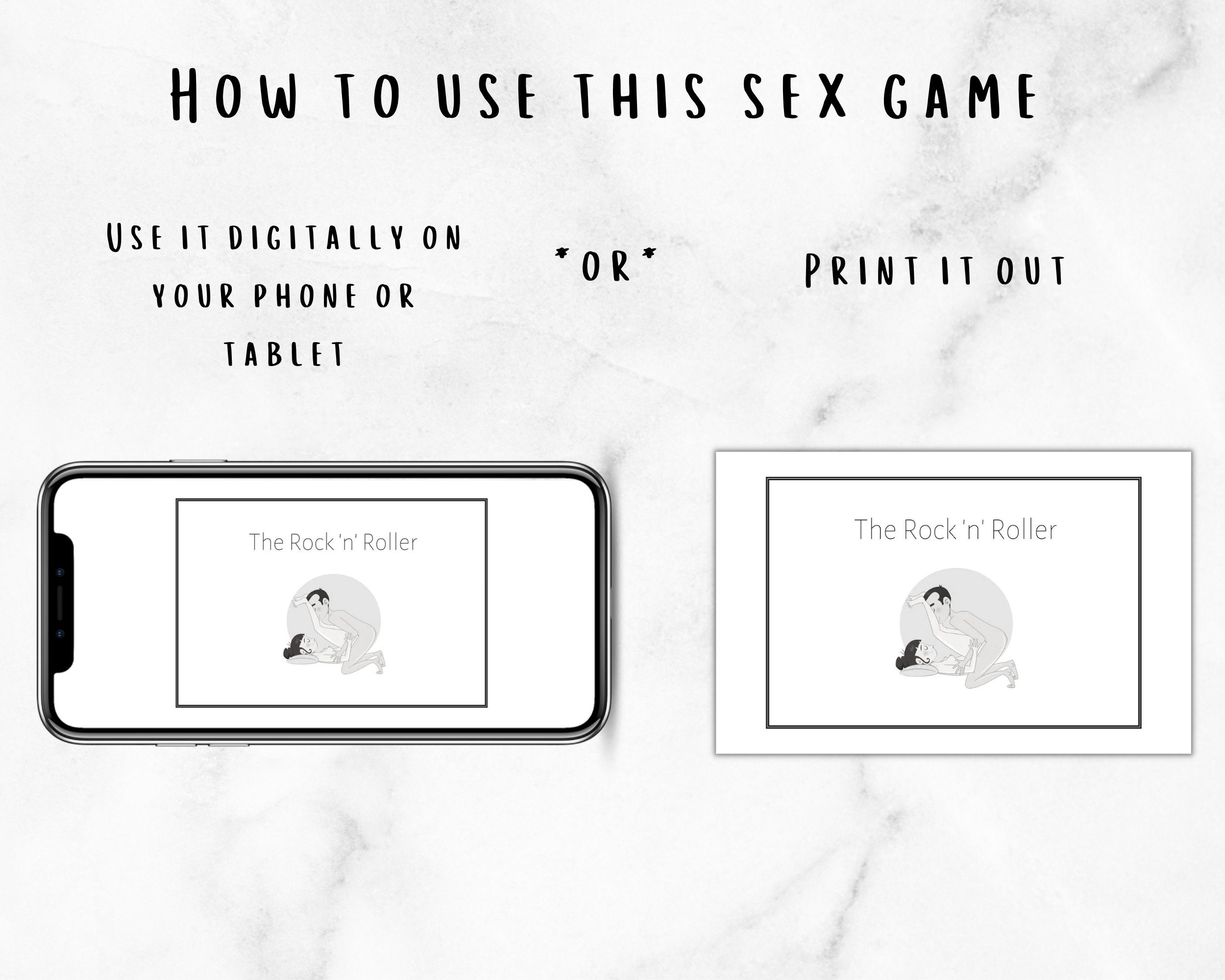 100 Sex Position Cards for Your Jar of Desire Sex Jar | Printable Digital Cards Bedroom Game for