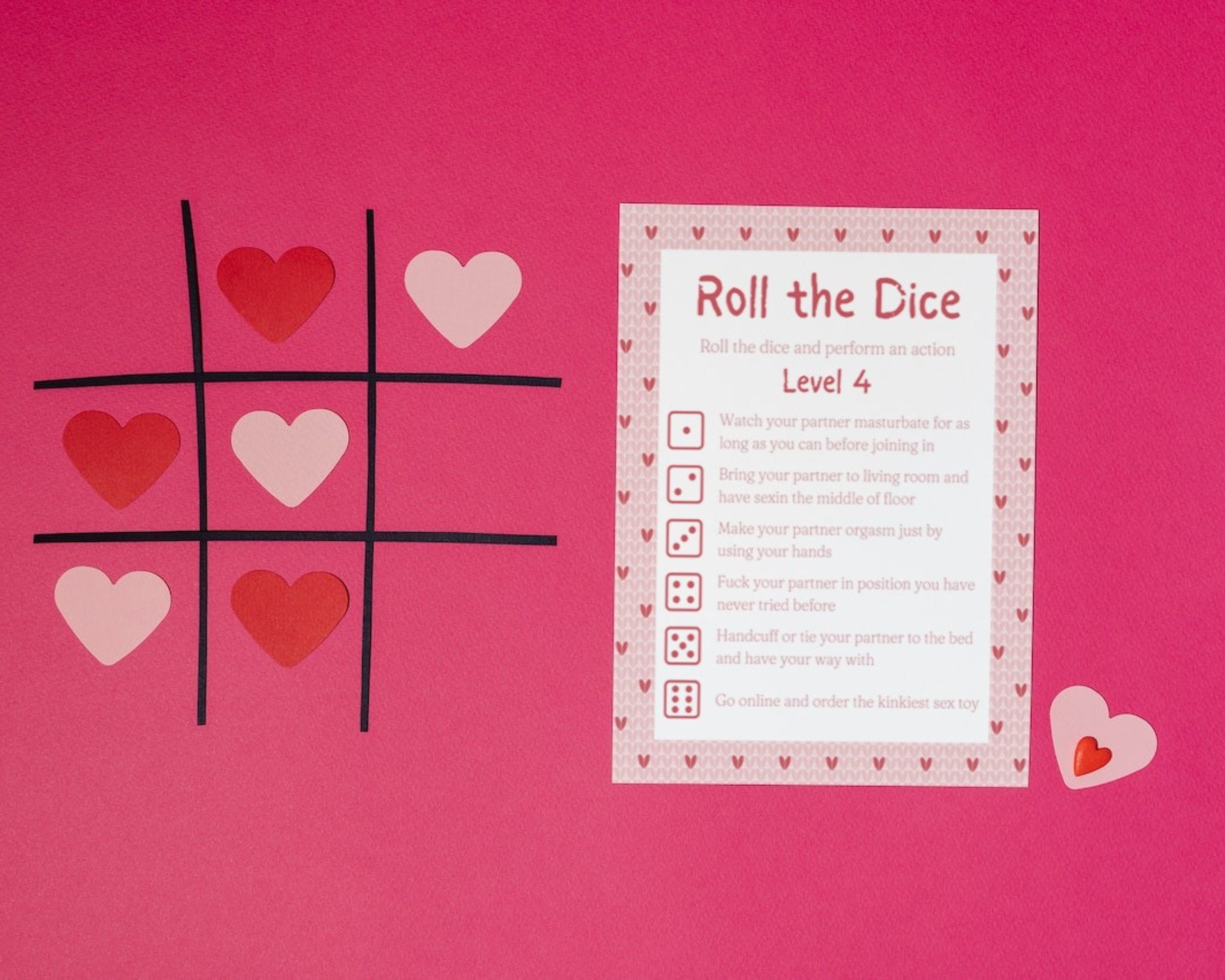 Couples Foreplay Game Dirty Roll the Dice 5 Different Levels to Make