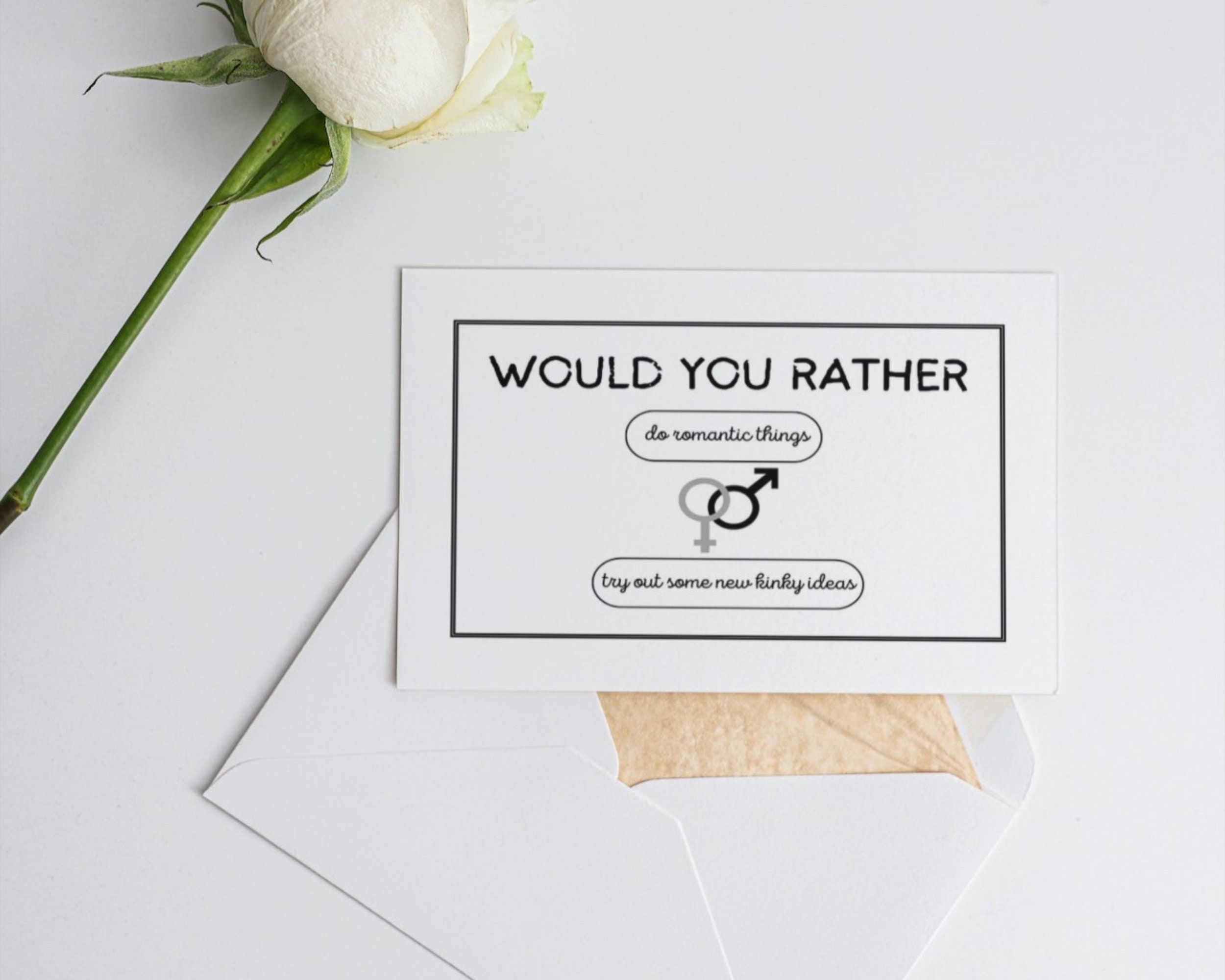 Printable Game for Couples Dirty Would You Rather | Intimate Relationship Game for Adults | Sexy