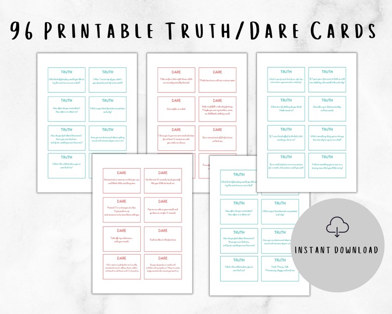 Printable Erotic Sex Board Game for Couples Truth or Dare | Sex Gift