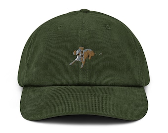 Chihuahua Stylish Corduroy Hat | Unisex Embroidered Dad Hat with Chihuahua Dog Print | Perfect Dog Gift | Multiple Colors