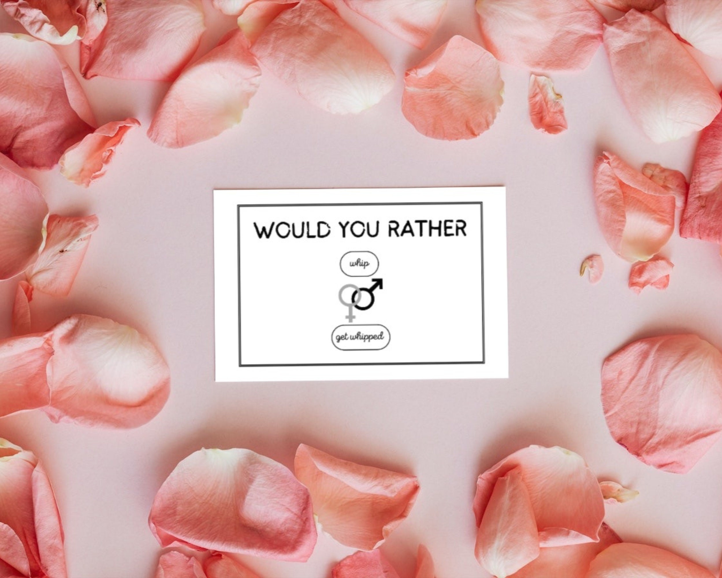Printable Game for Couples Dirty Would You Rather | Intimate