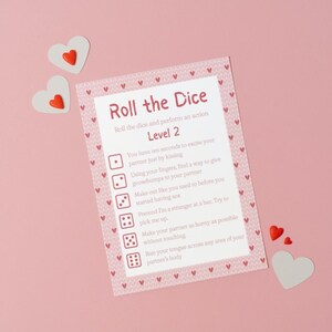 Dirty Valentines Roll the Dice Game for Couples Kicky Sex Game