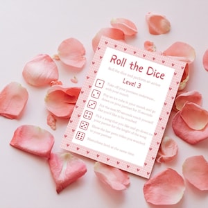 Dirty Valentines Roll the Dice Game for Couples Printable Sex Game