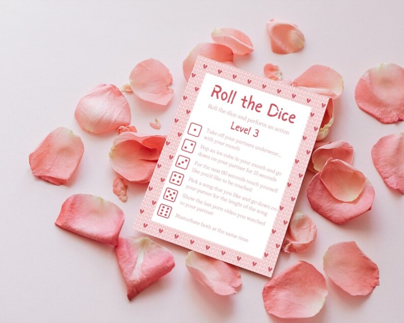 Couples Foreplay Game Dirty Roll the Dice 5 Different Levels to Make