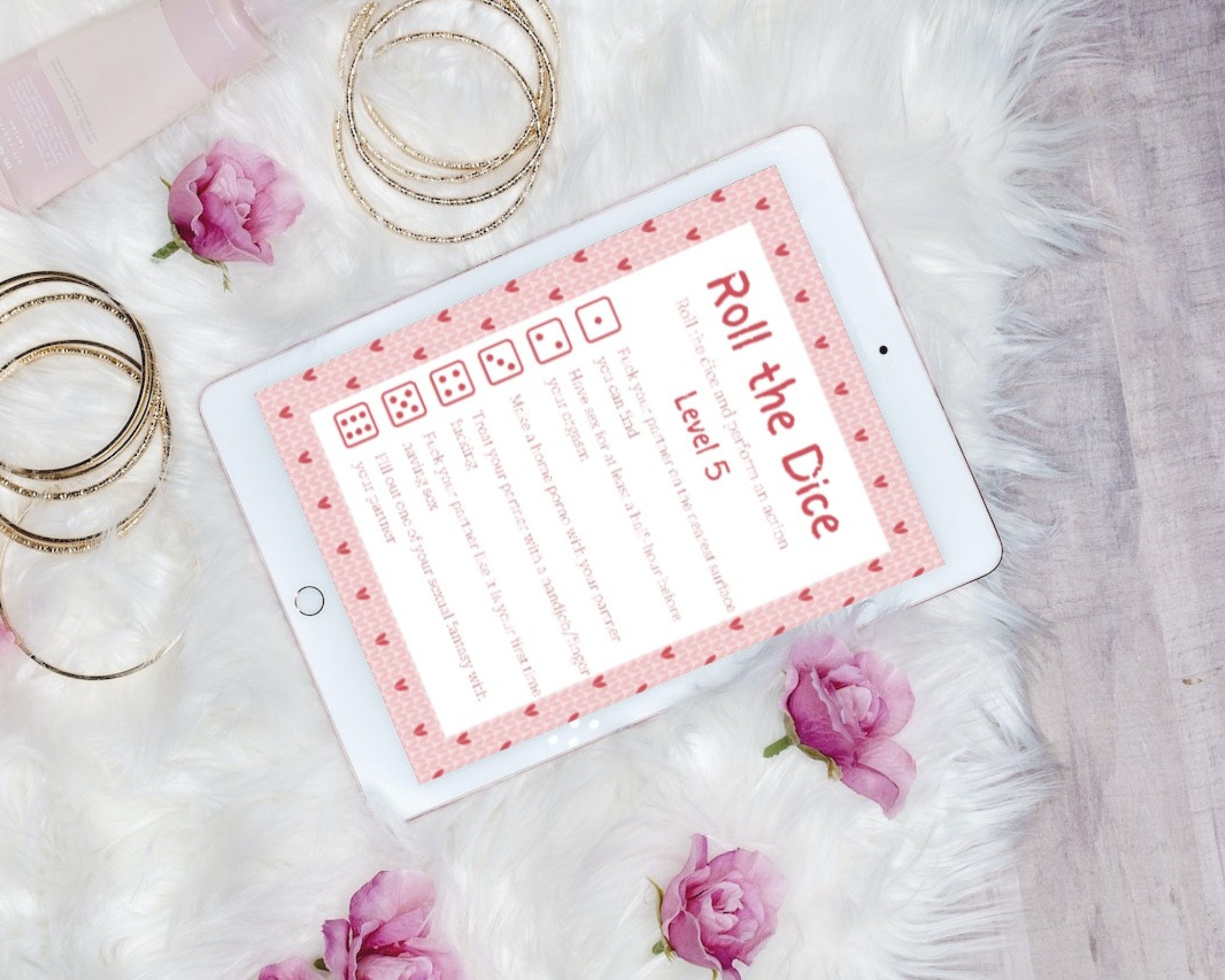 Couples Foreplay Game Dirty Roll the Dice 5 Different Levels to Make