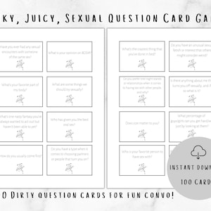 100 domande sporche da porre alle coppie Carte di domande sessuali succose e stravaganti da porre al fidanzato o alla fidanzata / Mantieni viva la calda conversazione